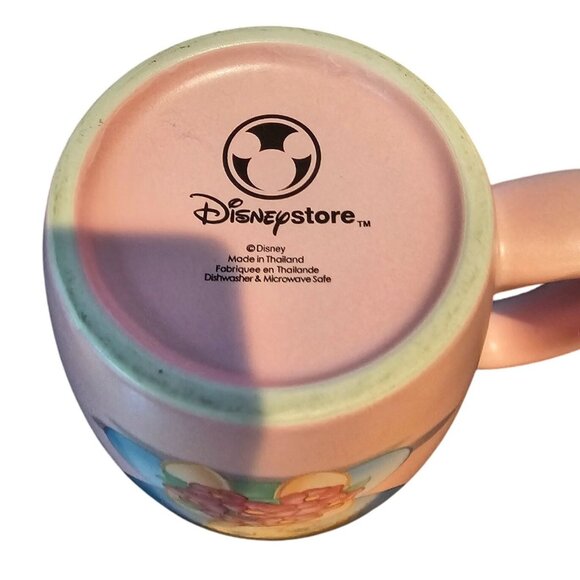 Disney Store Tinkerbell Mug Pink Tink 16 Oz Exclusive Flower Bouquet Tinker Bell - Picture 7 of 8